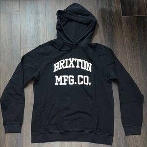 Brixton Black Graphic Hoodie, Size: Medium